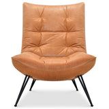 Kayne Leather Chair, Saddlebag Coin