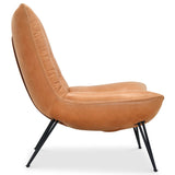 Kayne Leather Chair, Saddlebag Coin