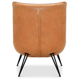 Kayne Leather Chair, Saddlebag Coin