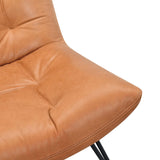 Kayne Leather Chair, Saddlebag Coin