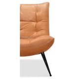 Kayne Leather Chair, Saddlebag Coin