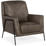Amette Leather Chair, Ankur Meteor-Furniture - Chairs-High Fashion Home