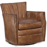 Carson Leather Swivel Chair by Hooker