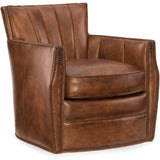 Carson Leather Swivel Chair, Checkmate Rook-Furniture - Chairs-High Fashion Home