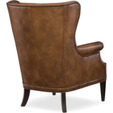 Maya Wing Leather Chair, Checkmate Pawn-Furniture - Chair-High Fashion Home