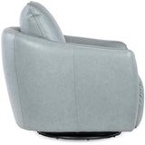 Bonnie Leather Swivel Chair w/Power Footrest, Stormy