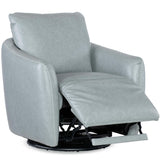 Bonnie Leather Swivel Chair w/Power Footrest, Stormy