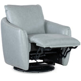 Bonnie Leather Swivel Chair w/Power Footrest, Stormy