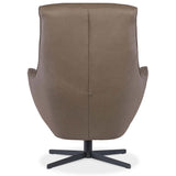 Hughes Leather Swivel Chair, Sonnet Dust