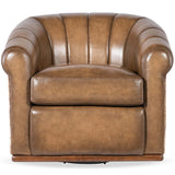 Spencer Leather Swivel Chair, Nature 210-133