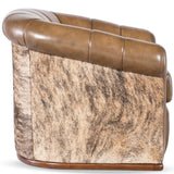 Spencer Leather Swivel Chair, Nature 210-133