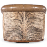 Spencer Leather Swivel Chair, Nature 210-133