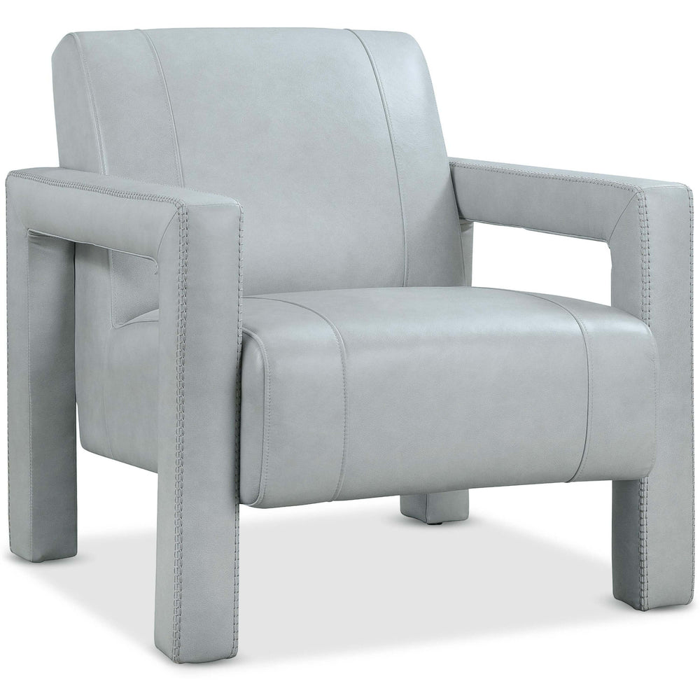 Covette Leather Chair, Amani Artic Blue