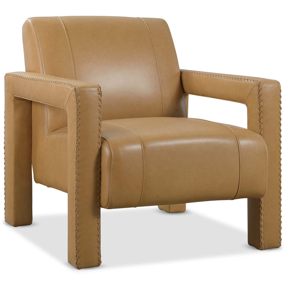 Covette Leather Chair, Pleasant Brittle-Furniture - Chairs-High Fashion Home