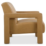 Covette Leather Chair, Pleasant Brittle-Furniture - Chairs-High Fashion Home