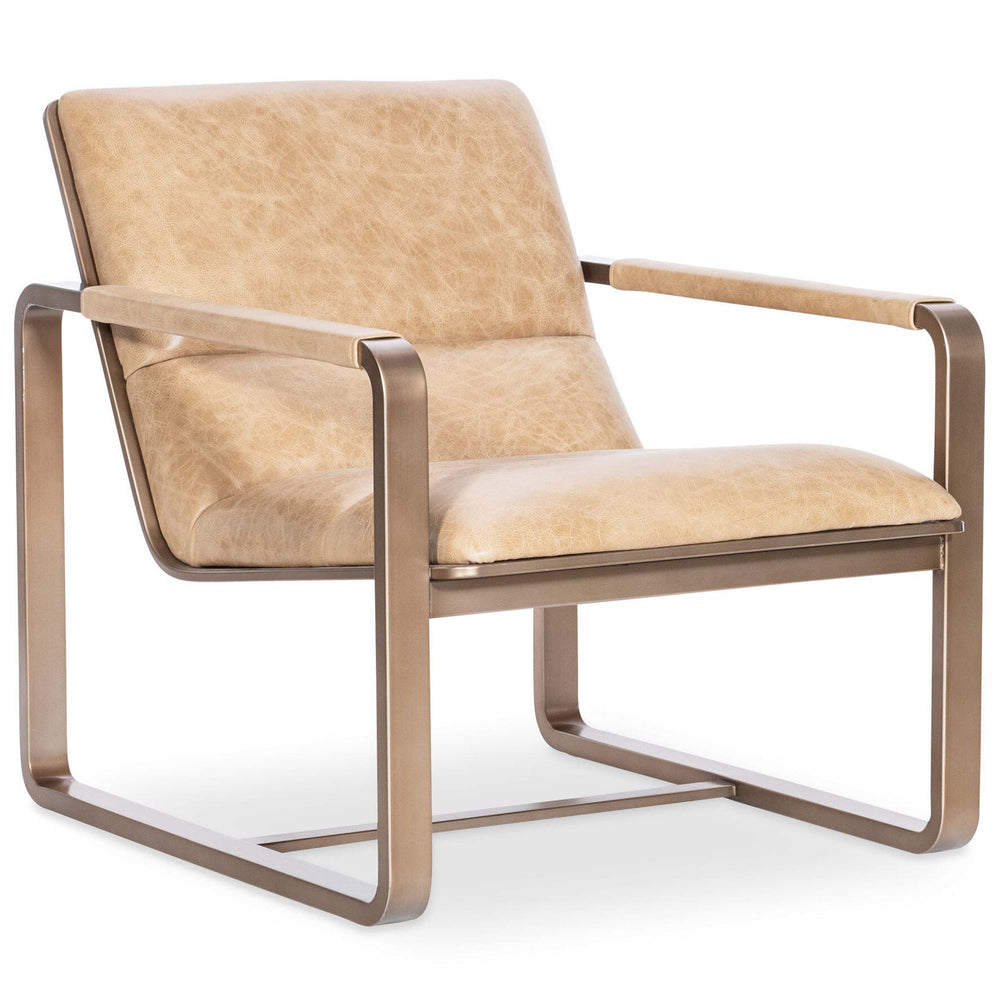 Cooper Leather Chair, Firenze Ghiaia-Furniture - Chairs-High Fashion Home