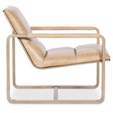 Cooper Leather Chair, Firenze Ghiaia-Furniture - Chairs-High Fashion Home