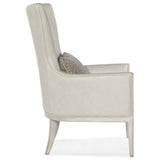 Kyndall Leather Club Chair, Guiltless Taupe-Furniture - Chairs-High Fashion Home