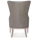 Kyndall Leather Club Chair, Guiltless Grey-Furniture - Chairs-High Fashion Home