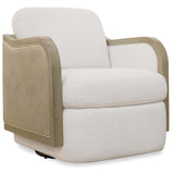 Wilma Swivel Chair, Halston White-Furniture - Chairs-High Fashion Home