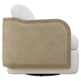 Wilma Swivel Chair, Halston White-Furniture - Chairs-High Fashion Home