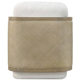 Wilma Swivel Chair, Halston White-Furniture - Chairs-High Fashion Home
