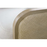 Wilma Swivel Chair, Halston White-Furniture - Chairs-High Fashion Home