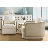 Wilma Swivel Chair, Halston White-Furniture - Chairs-High Fashion Home