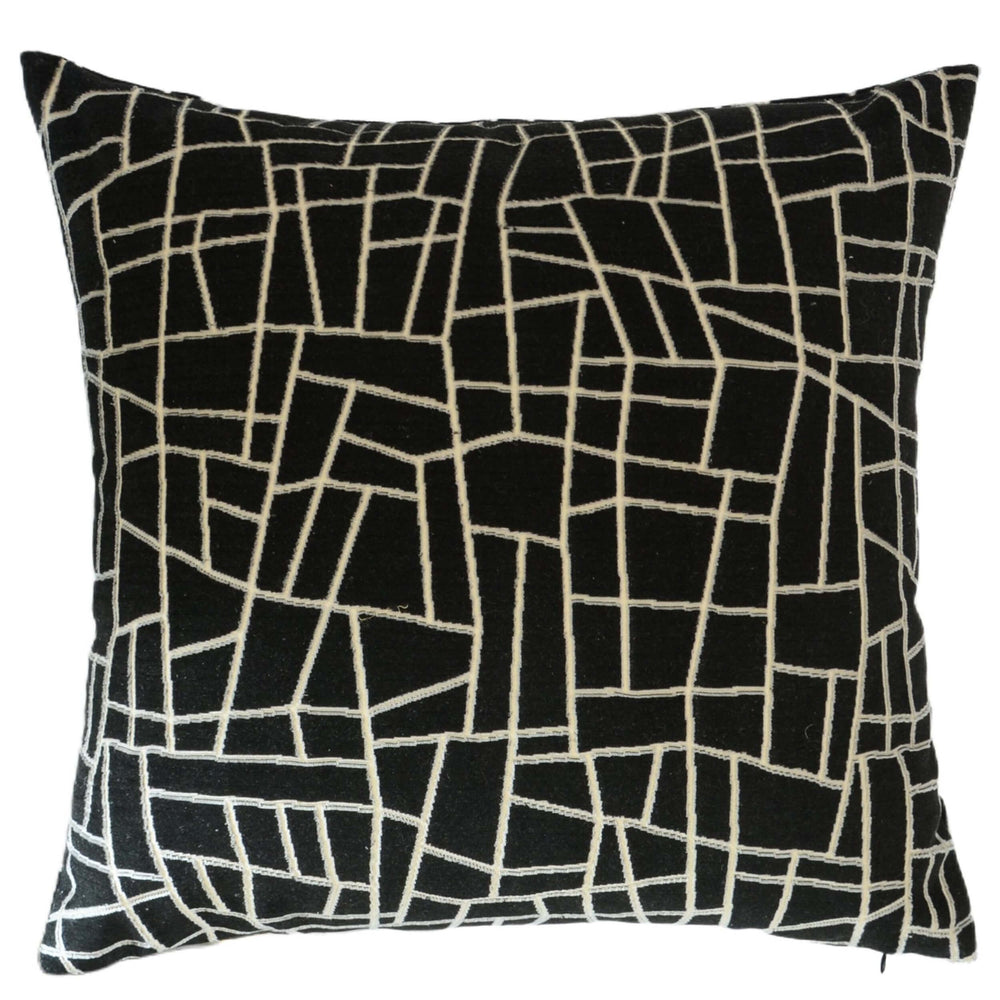 Castle Hill Tivoli Shattered Pillow, Black
