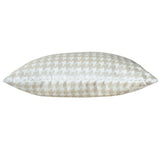 Castle Hill Tivoli Lumbar Houndstooth Pillow, Ivory
