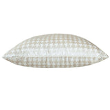 Castle Hill Tivoli Houndstooth Pillow, Ivory