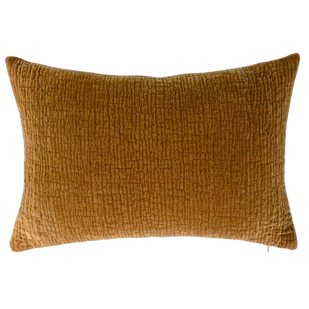 Castle Hill Tivoli Pebble Lumbar Pillow, Mustard