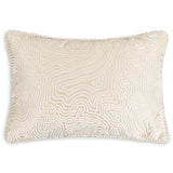 Castle Hill Wave Lumbar Pillow, Ivory-Accessories-High Fashion Home