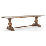 Durham Dining Table, Waxed Bleached Reclaimed Pine by Four Hands — PRM_1