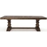 Castle 98" Dining Table, Waxed Bleached Pine by Four Hands