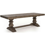 Castle 98" Dining Table, Waxed Bleached Pine by Four Hands
