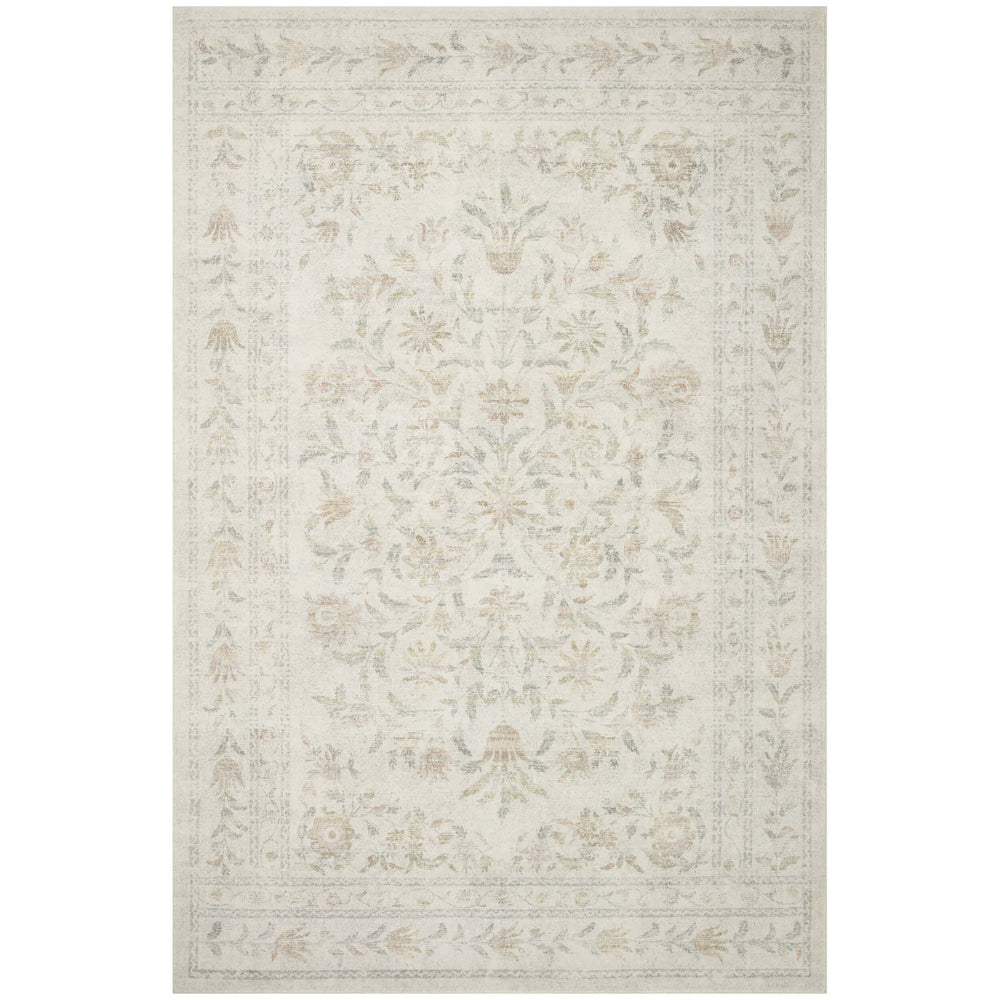 Rifle Paper Co. x Loloi Rug Courtyard COU-01, Lily Yellow/Multi-Rugs1-High Fashion Home