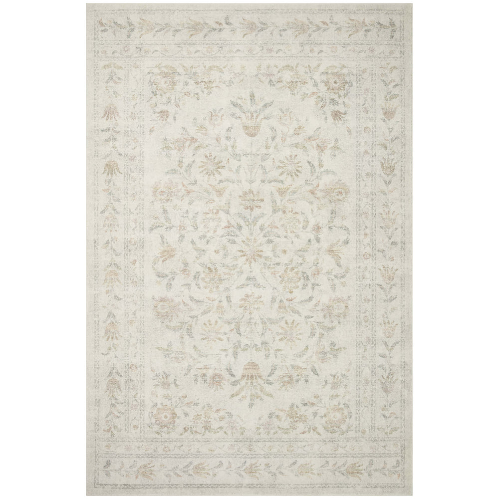 Rifle Paper Co. x Loloi Rug Courtyard COU-01, Lily Yellow/Multi-Rugs1-High Fashion Home
