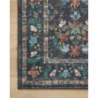 Rifle Paper Co. x Loloi Rug Courtyard COU-04, Seville Charcoal-Rugs1-High Fashion Home