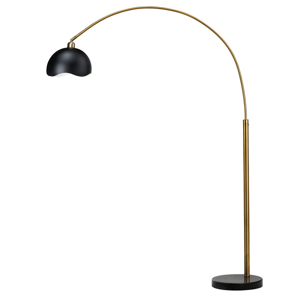 Rexton Floor Lamp, Black/Gold