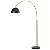 Rexton Floor Lamp, Black/Gold