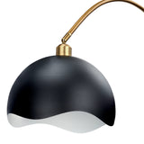 Rexton Floor Lamp, Black/Gold