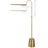 Zaria Extendable Floor Lamp, Gold