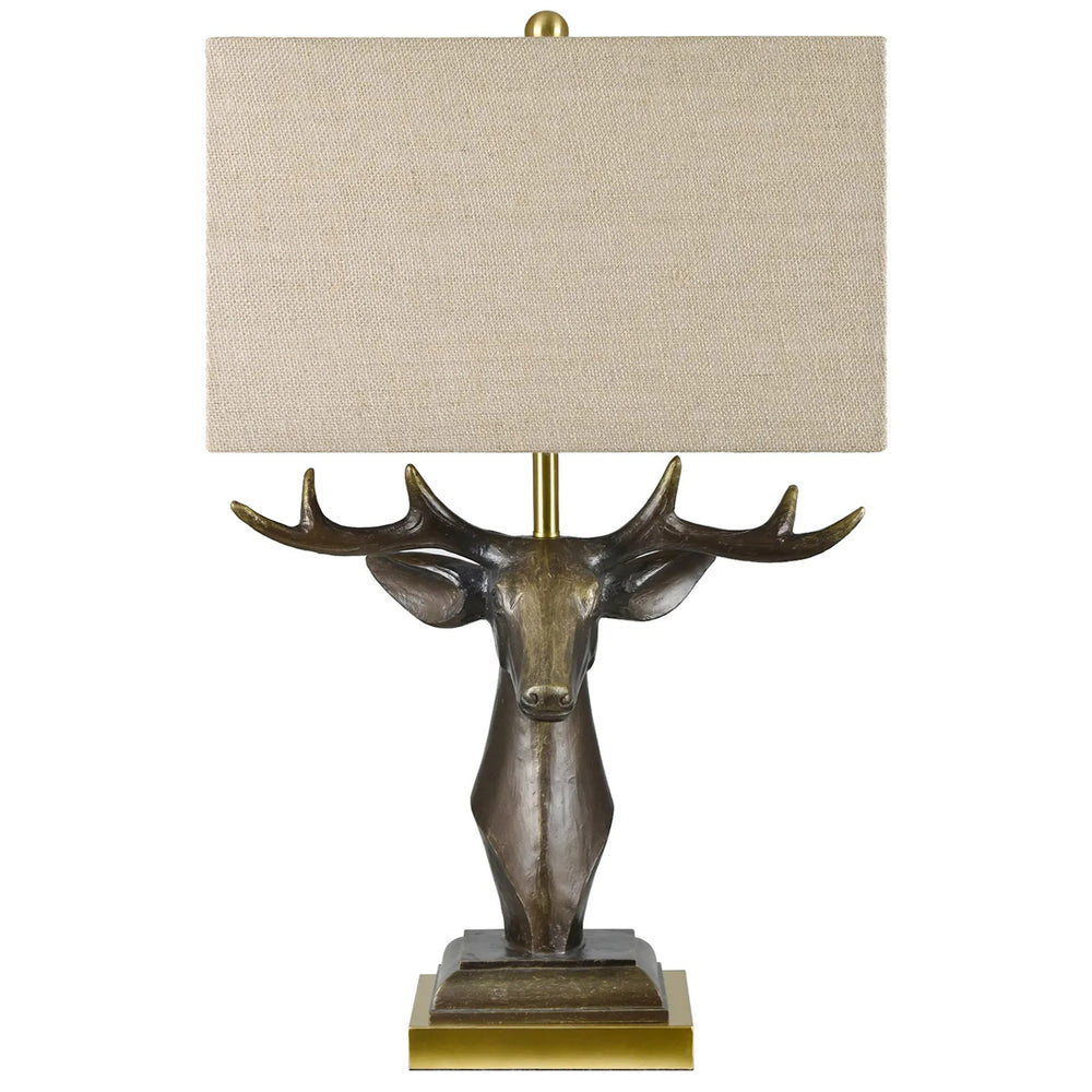 Buckley Table Lamp, Distressed Brown