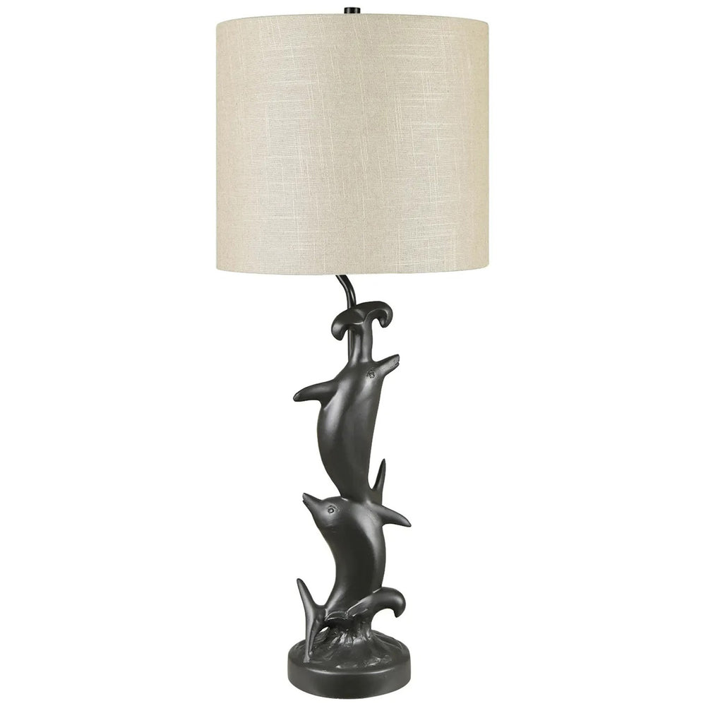 Dolphin Dunes Table Lamp, Grey