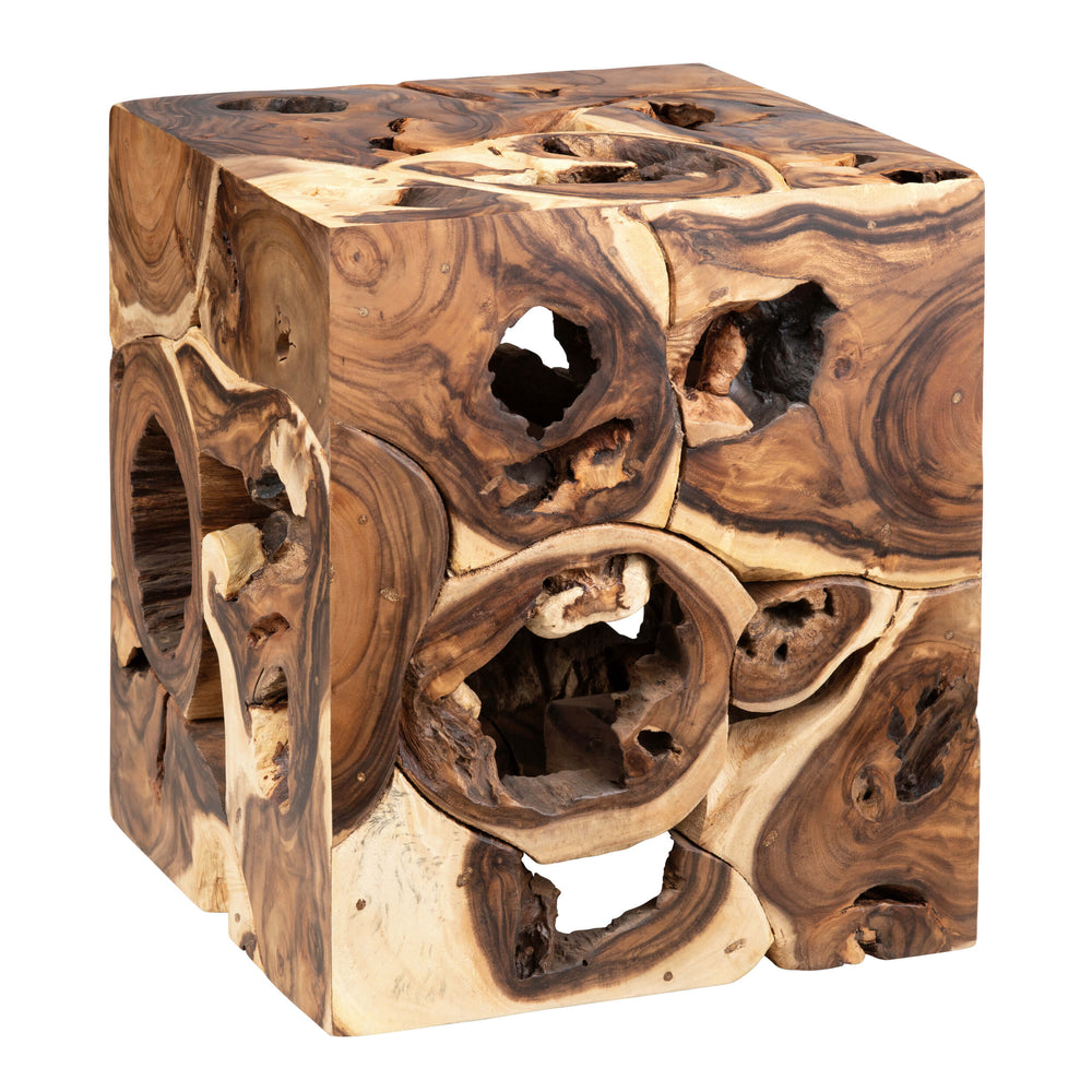 Borneo Suar End Table, Brown/Natural