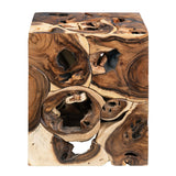 Borneo Suar End Table, Brown/Natural