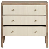 Montclair 3 Drawer Chest, Cream-Furniture - Storage-High Fashion Home