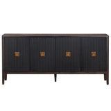 Worthington 4 Door Sideboard, Black