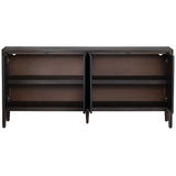 Worthington 4 Door Sideboard, Black